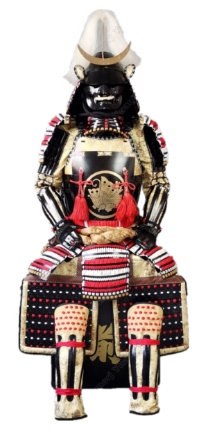 O54 butterfly colorful knotted collected Wearable Japanese Armor Suit Rustung Samurai Iron