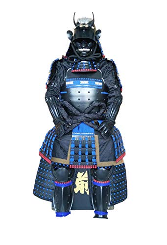 Wearable Japanese Armor Suit Rustung Samurai Ghost Black Uesugi Kenshin Dragon O015
