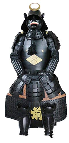 Wearable Japanese Armor Suit Rustung Samurai Iron Takeda Clan Black O047