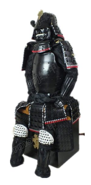 Iron & Silk Japanese Wearable Rustung Samurai Armor  Mask Suit Black O13