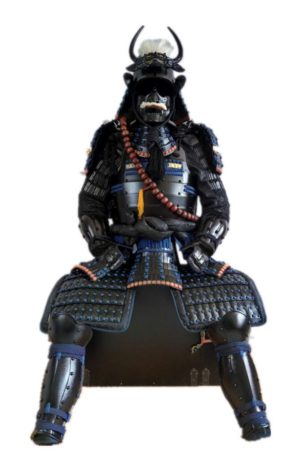 Fine Class Wearable Japanese Armor Suit Rustung Samurai Ghost Black Uesugi Kenshin Dragon F01