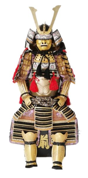 Wearable Japanese Armor Suit Rustung Samurai Toyotomi Clan Golden Dragon O037