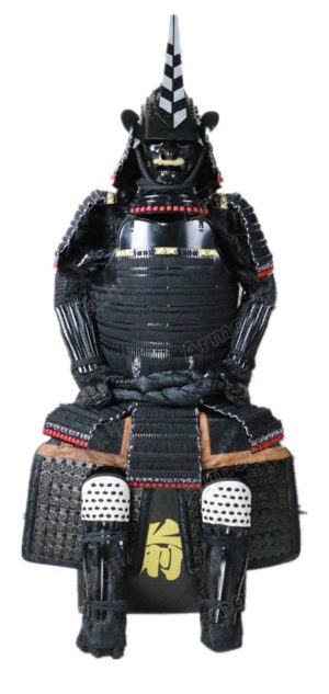 Wearable Japanese Armor Suit Rustung Samurai Nobunaga Oda Black Peach 032