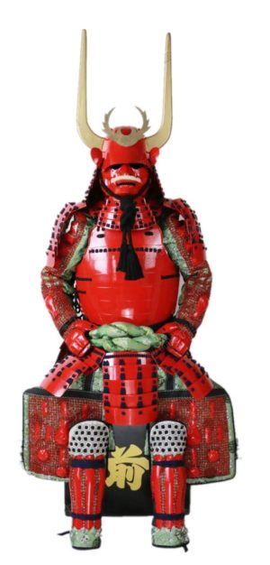 Fine Made Wearable Japanese Armor Suit Rustung Samurai Iron Ii Tosei red O043