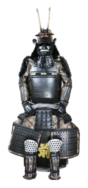 Wearable Japanese Armor suit Rüstung Samurai Iron Daku Akuma silver Ghost O045
